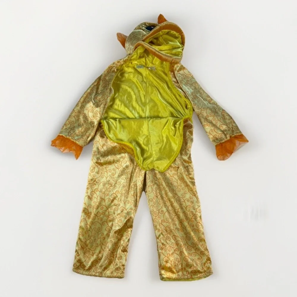 Vintage BabyStyle Gold Fish Costume 2T Hooded Jumpsuit Halloween Orange Bright‎